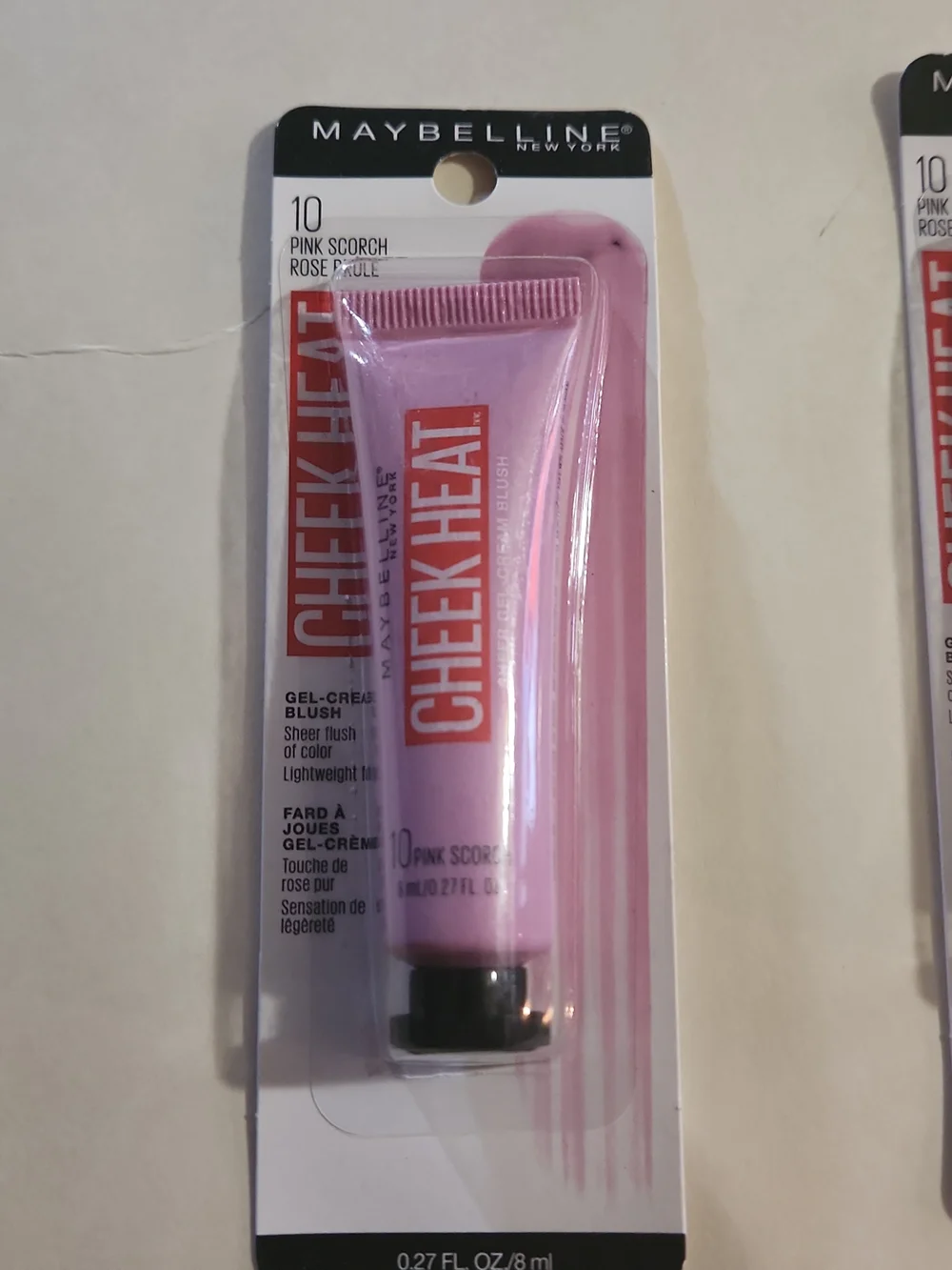 Maybelline Cheek Heat Gel-Cream Blush - Pink Scorch (10) Lot Of 2